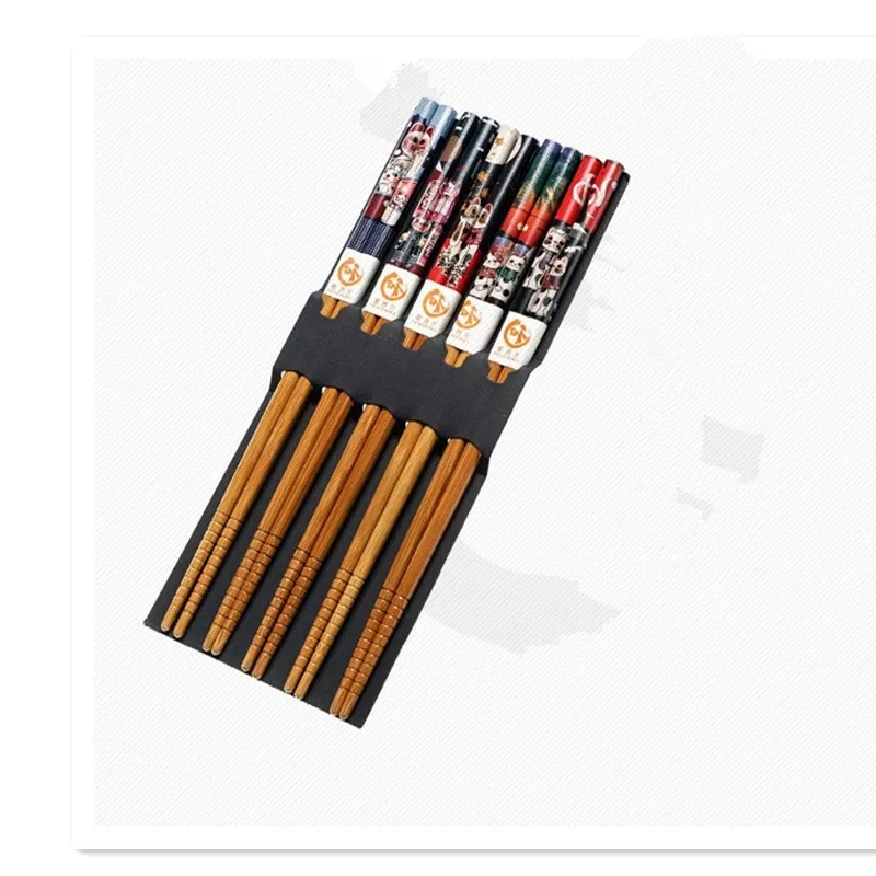 Reusable 5 Pair Set Handmade Bamboo Japanese Natural Wood Chopsticks Sushi Food Cat Flower Multi color Wooden Chop sticks
Reusable 5 Pair Set Handmade Bamboo Japanese Natural Wood Chopsticks Sushi Food Cat Flower Multi color Wooden Chop sticks