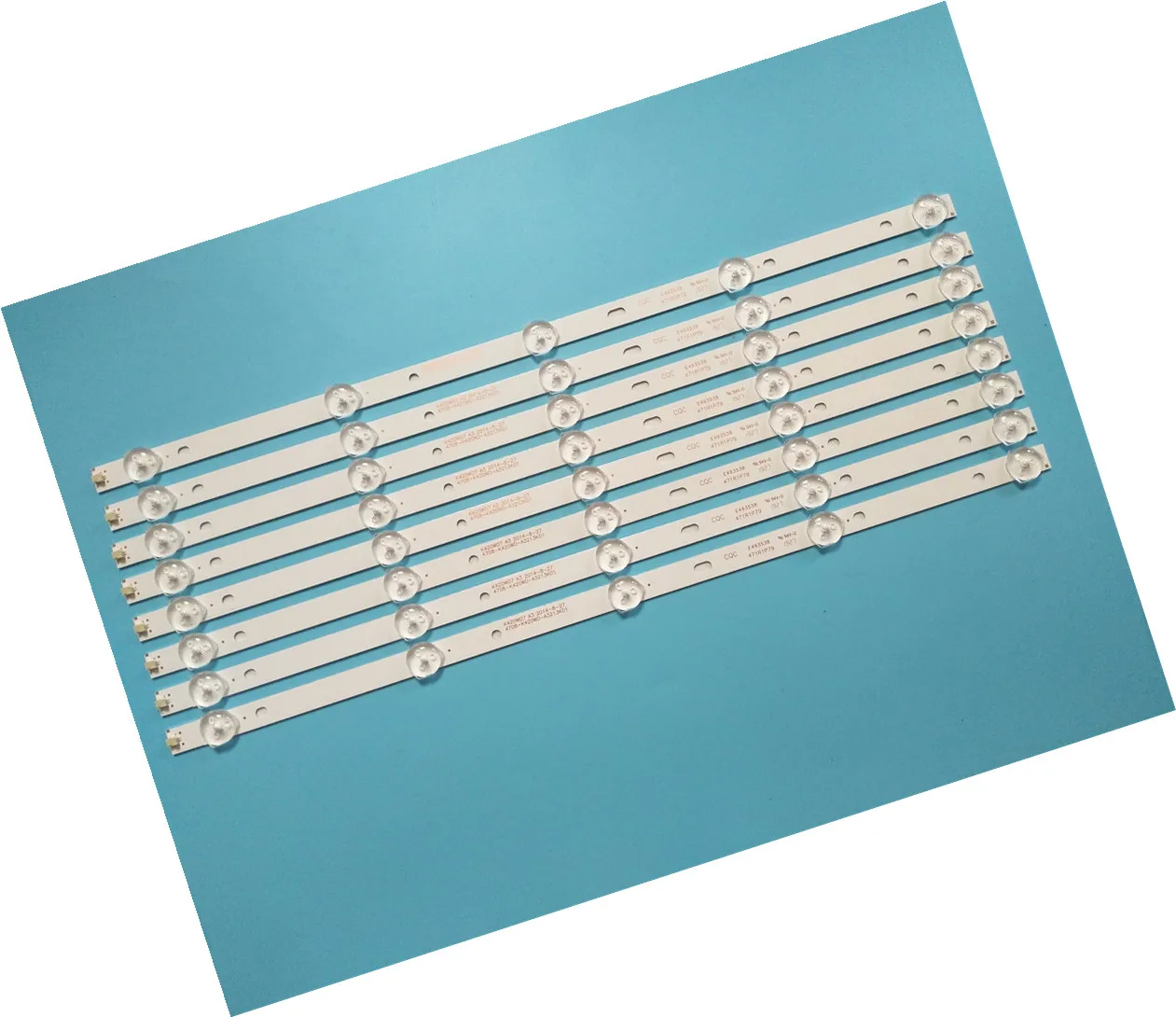 New Kit 80PCS 5LED(3V) 415mm LED Backlight strip for 43PFF5459 42PUF6052 K420WD7 4708-K420WD-A3213K01 K420WDB TH-43C500C
New Kit 80PCS 5LED(3V) 415mm LED Backlight strip for 43PFF5459 42PUF6052 K420WD7 4708-K420WD-A3213K01 K420WDB TH-43C500C