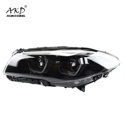 For BMW F10 F18 Headlights 2011-2017 DRL Day Running Light LED Bi Xenon Bulb Fog Lights Car Accessory F10 F18 Head Lamp