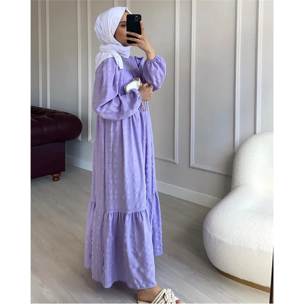 Pure Color Muslim Women Fashion Long Dress Arabic Abaya Islamic Clothing Kaftan Loose Casual Long Sleeve Maxi Robe Eid Ramadan
Pure Color Muslim Women Fashion Long Dress Arabic Abaya Islamic Clothing Kaftan Loose Casual Long Sleeve Maxi Robe Eid Ramadan