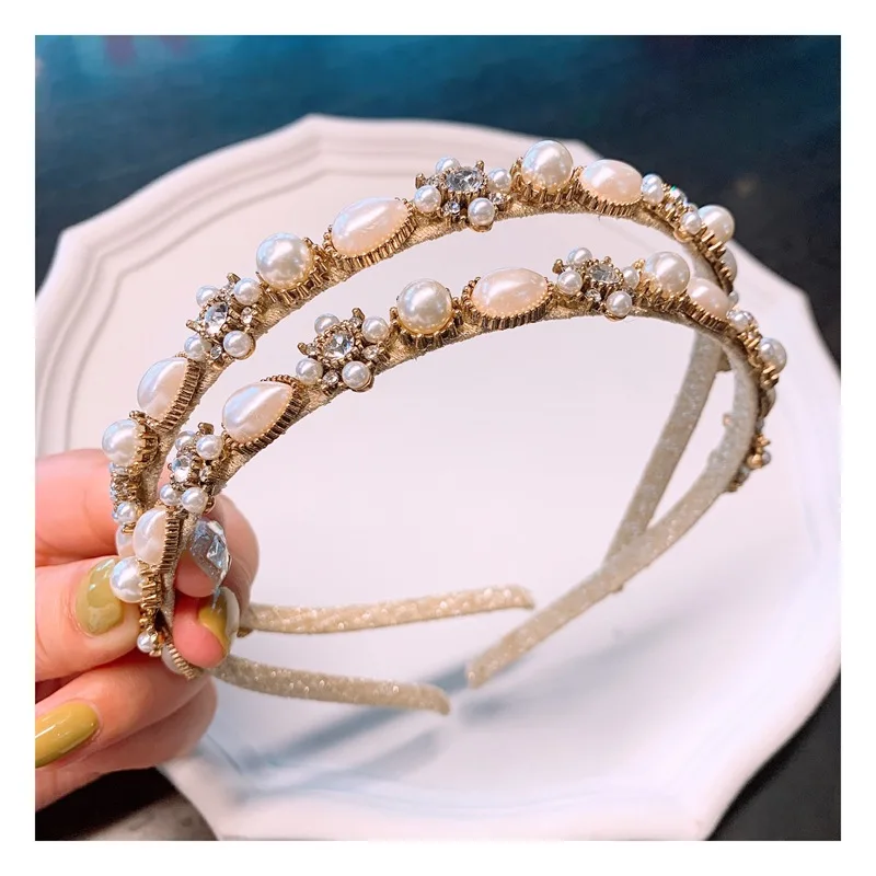 Women Hair Hoops Rhinestone Pearls Headband Rhinestone Princess Hairband Girls Dance Party Sexy Boutique Hair Accessories
Women Hair Hoops Rhinestone Pearls Headband Rhinestone Princess Hairband Girls Dance Party Sexy Boutique Hair Accessories
