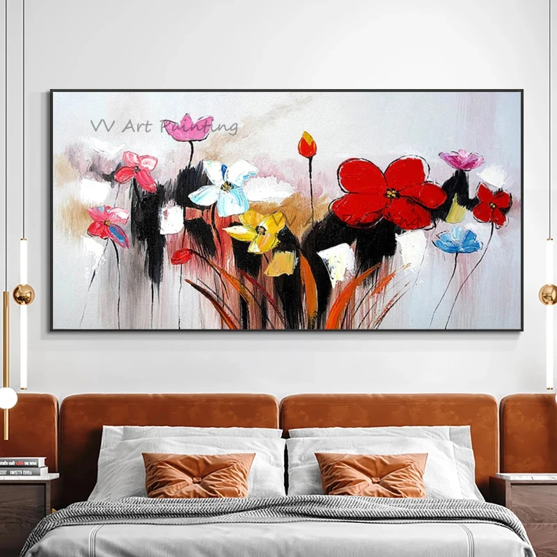 Abstract Oil Painting 100% Hand Painted Flower Oil Paintings Wall Art Canvas Abstract Artwork Art For Hotel Living Room Decor
Abstract Oil Painting 100% Hand Painted Flower Oil Paintings Wall Art Canvas Abstract Artwork Art For Hotel Living Room Decor