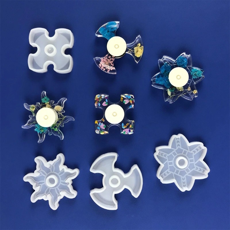 4 Pcs Anxiety Relief Hand Finger Fidget Spinner Toys Epoxy Resin Mold Fingertip Gyro Toy Silicone Mold DIY Crafts Mold
4 Pcs Anxiety Relief Hand Finger Fidget Spinner Toys Epoxy Resin Mold Fingertip Gyro Toy Silicone Mold DIY Crafts Mold