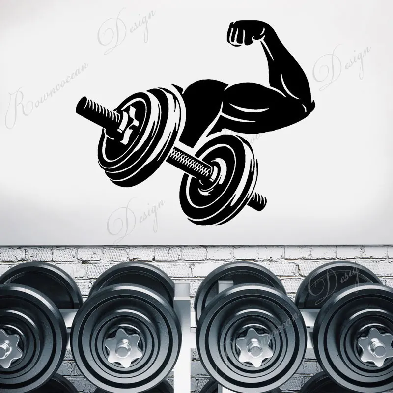 Fitness Sport Gym Club Sign Wall Stickers Vinyl Interior Home Decor Muscles Arm Dumbbell Wall Decals Removable Wallpaper 4276
Fitness Sport Gym Club Sign Wall Stickers Vinyl Interior Home Decor Muscles Arm Dumbbell Wall Decals Removable Wallpaper 4276