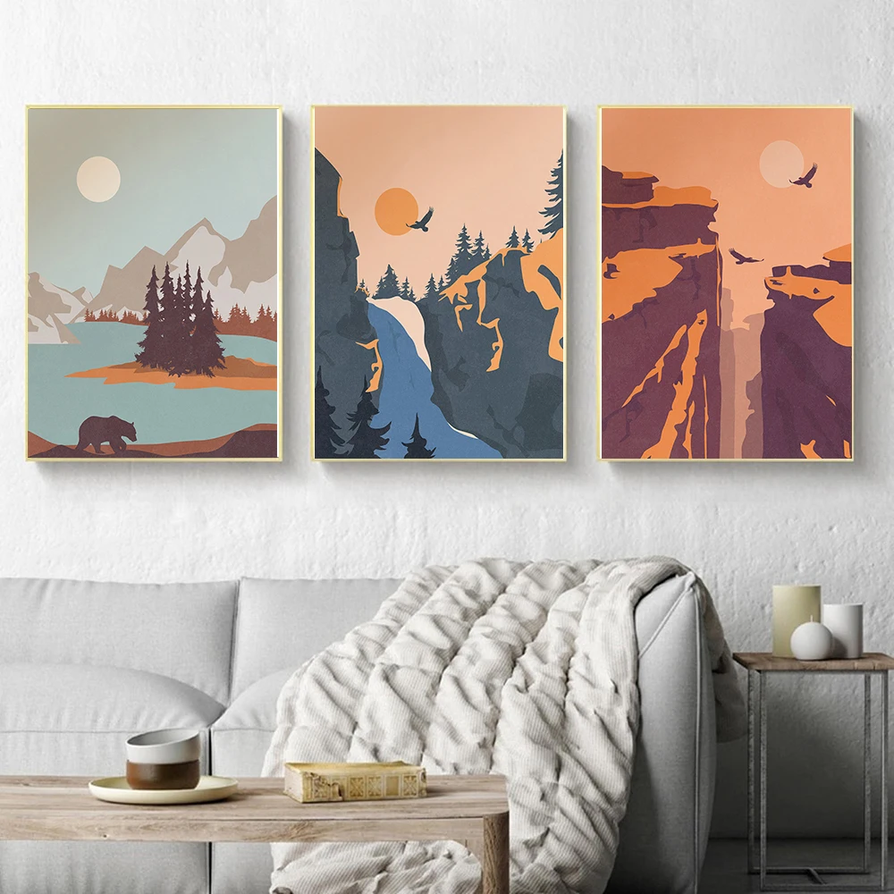 National Park Print Vintage Art Painting Travel Yosemite Retro Posters Landscape Mountain Posters Wall Art Picture Bespin home
National Park Print Vintage Art Painting Travel Yosemite Retro Posters Landscape Mountain Posters Wall Art Picture Bespin home
