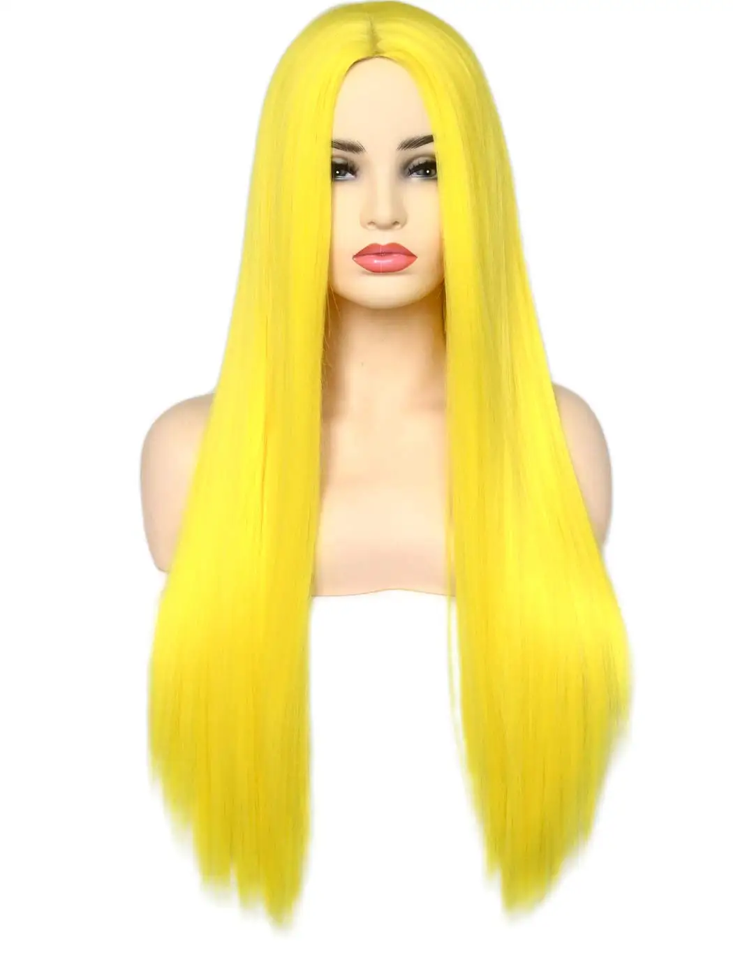 Long Yellow Straight Wig Full Machine Made Cosplay Party Use Yellow Wigs For Black Women
Long Yellow Straight Wig Full Machine Made Cosplay Party Use Yellow Wigs For Black Women