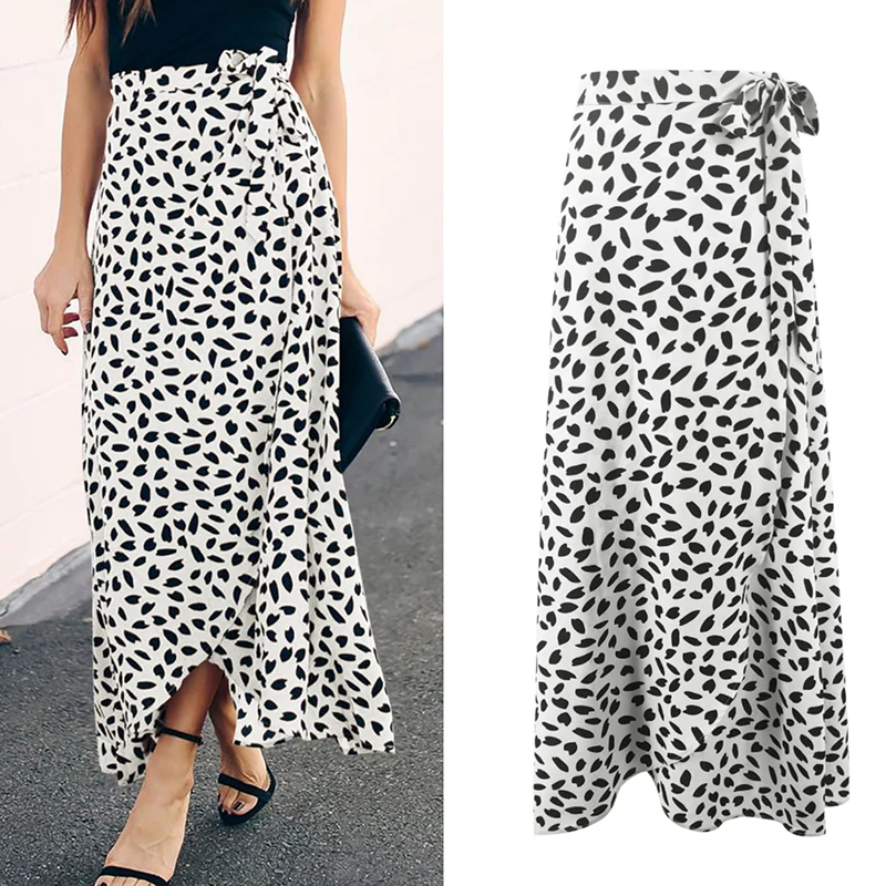 Polka Dot Print Long Summer Women Fashion Split High Waist Wrap Skirt Female Casual Clothes Bottom Elegant Lace-Up Sexy Loose
Polka Dot Print Long Summer Women Fashion Split High Waist Wrap Skirt Female Casual Clothes Bottom Elegant Lace-Up Sexy Loose