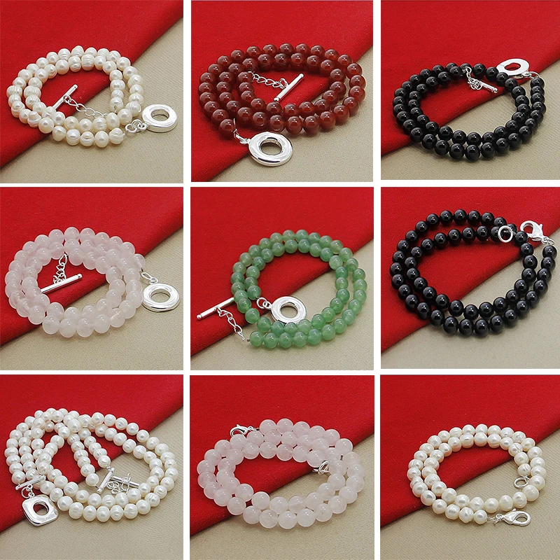 2019 New Fashion 925 Sterling Silver Freshwater Natural Pearl Necklace For Women Wedding Luxury Jewelry
2019 New Fashion 925 Sterling Silver Freshwater Natural Pearl Necklace For Women Wedding Luxury Jewelry