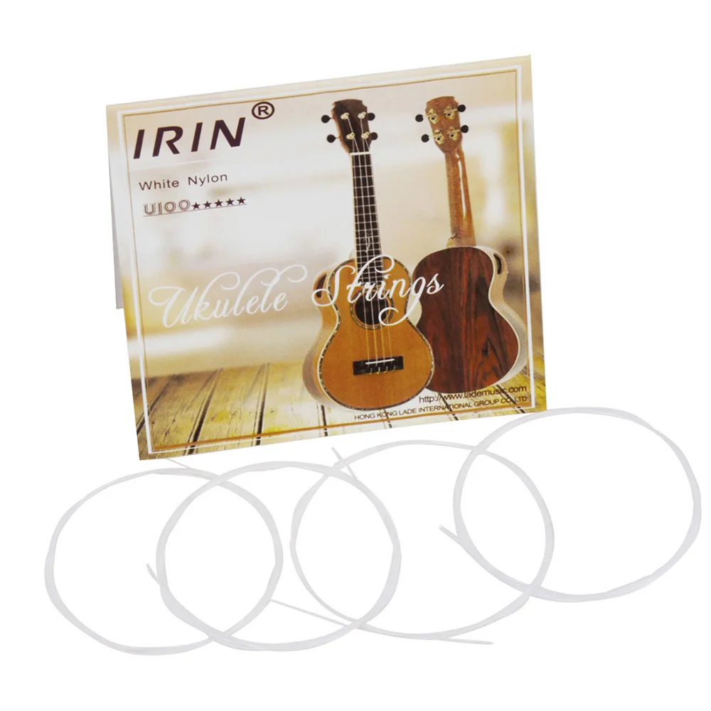 IRIN White Ukulele Strings Nylon Replacement Parts High Quality Musical Instrument Accessories for 4 String Hawaiian Guitar
IRIN White Ukulele Strings Nylon Replacement Parts High Quality Musical Instrument Accessories for 4 String Hawaiian Guitar
