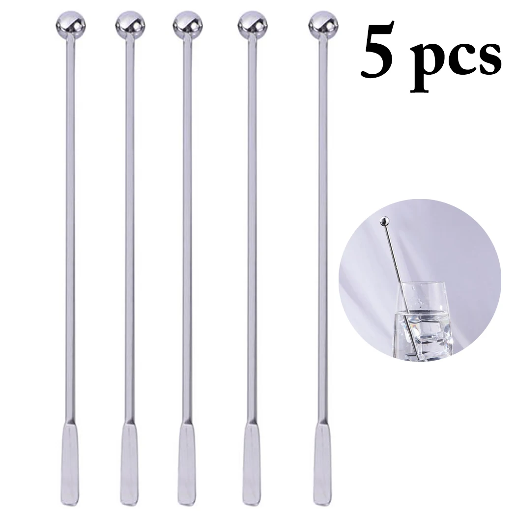 5Pcs 19cm Stainless Steel Creative Mixing Cocktail Stirrers Sticks for Wedding Party Bar Swizzle Drink Mixer Bar Muddler
5Pcs 19cm Stainless Steel Creative Mixing Cocktail Stirrers Sticks for Wedding Party Bar Swizzle Drink Mixer Bar Muddler