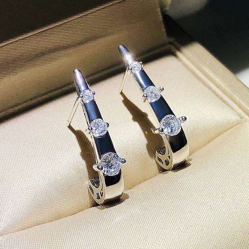 Trendy 925 Silver Needle Geometric Bamboo Zircon Stud Earrings For Women Fine Jewelry Gift Wholesale Christmas Gifts
Trendy 925 Silver Needle Geometric Bamboo Zircon Stud Earrings For Women Fine Jewelry Gift Wholesale Christmas Gifts