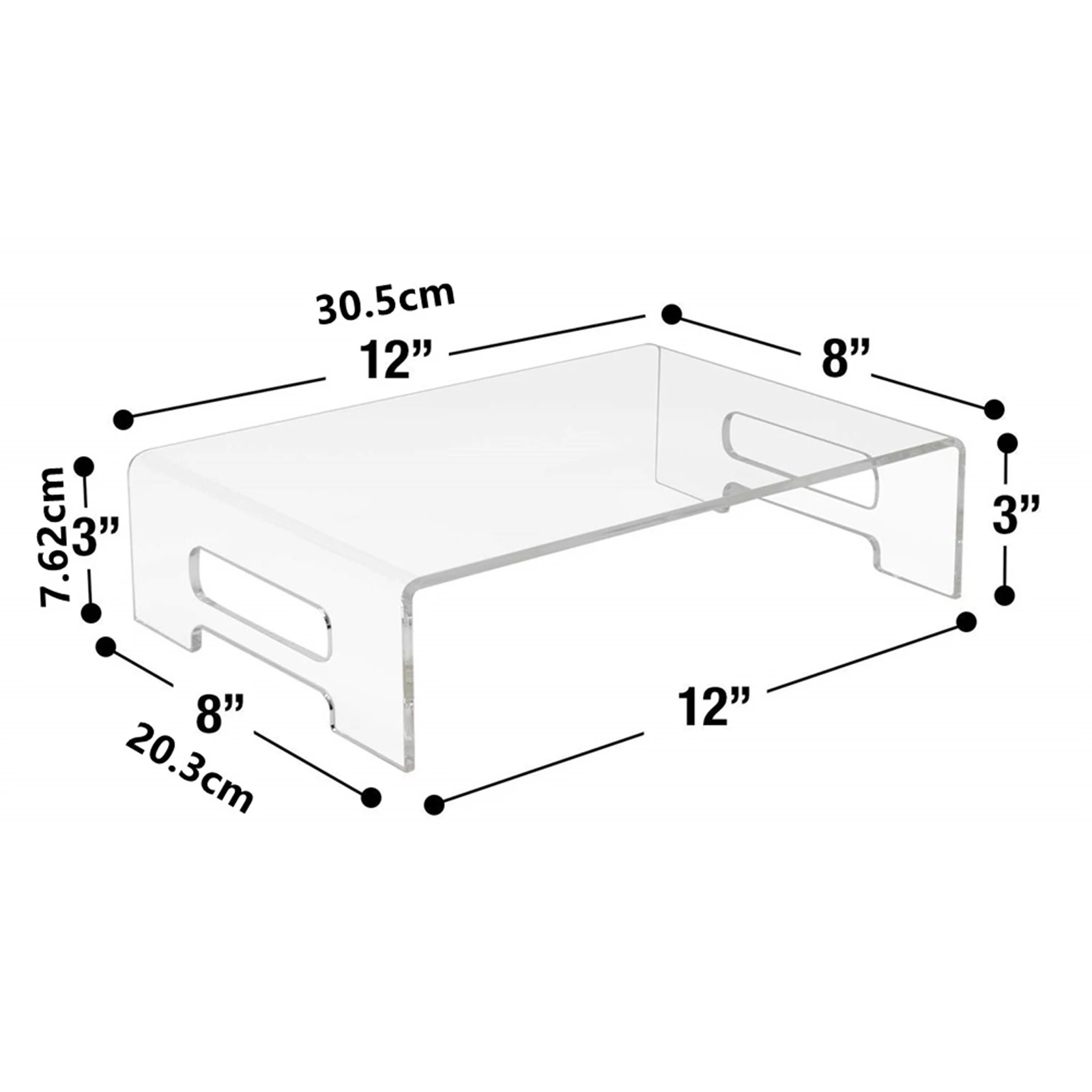 Акриловая подставка для компьютерного монитора, прозрачная подставка для ноутбука, стойка для офисных геймеров