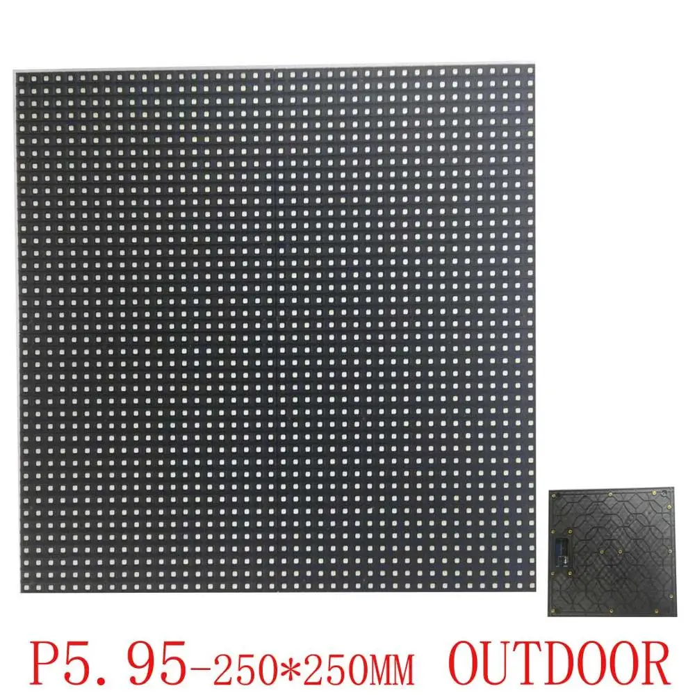 Full Color P5.95 LED Panel 250X250mm Advertising Screen Module for Outdoor Display Board Video Wall
Full Color P5.95 LED Panel 250X250mm Advertising Screen Module for Outdoor Display Board Video Wall