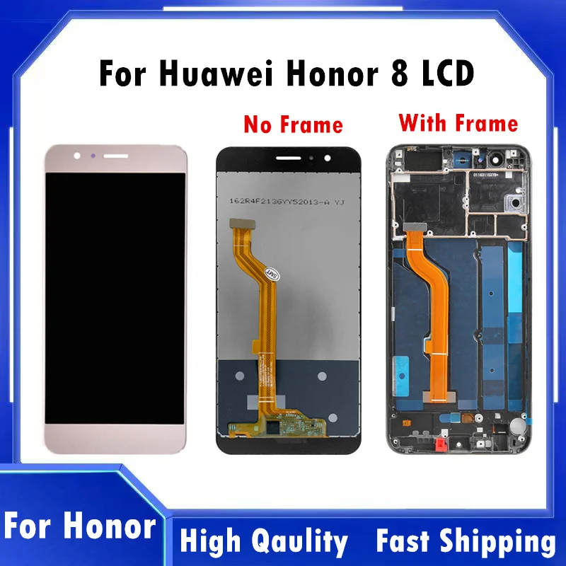 ЖК-дисплей для Huawei Honor 8, 5,2 дюйма, сенсорный экран с рамкой для Huawei Honor 8, FRD L19, L09, L14
ЖК-дисплей для Huawei Honor 8, 5,2 дюйма, сенсорный экран с рамкой для Huawei Honor 8, FRD L19, L09, L14