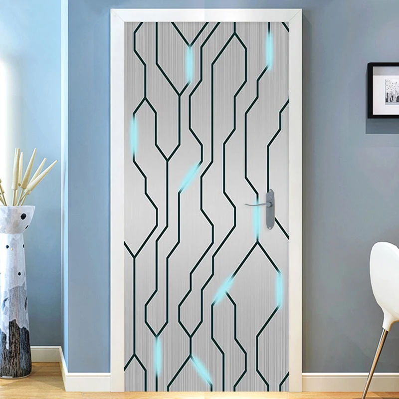 PVC Self-Adhesive Wallpaper Modern Fashion Geometric Door Sticker Living Room Creative Art Door Poster Waterproof Stickers
PVC Self-Adhesive Wallpaper Modern Fashion Geometric Door Sticker Living Room Creative Art Door Poster Waterproof Stickers