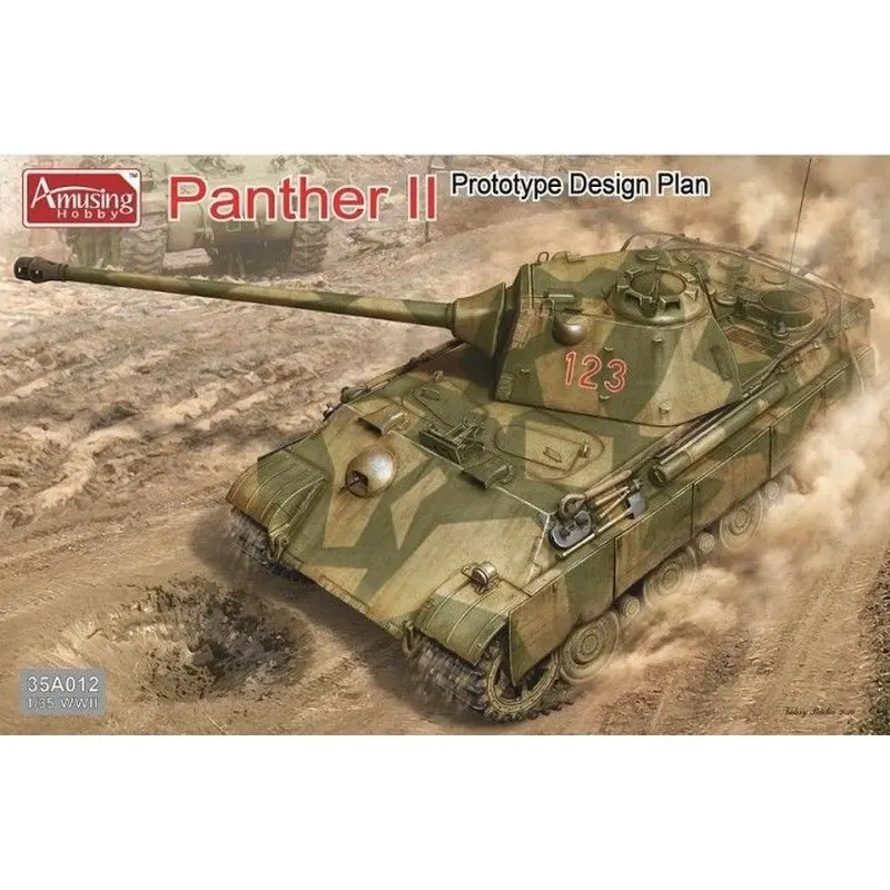 Amusing Hobby 35A012 1/35 German Panther II Prototype Design Plan - Scale Model Kit
Amusing Hobby 35A012 1/35 German Panther II Prototype Design Plan - Scale Model Kit
