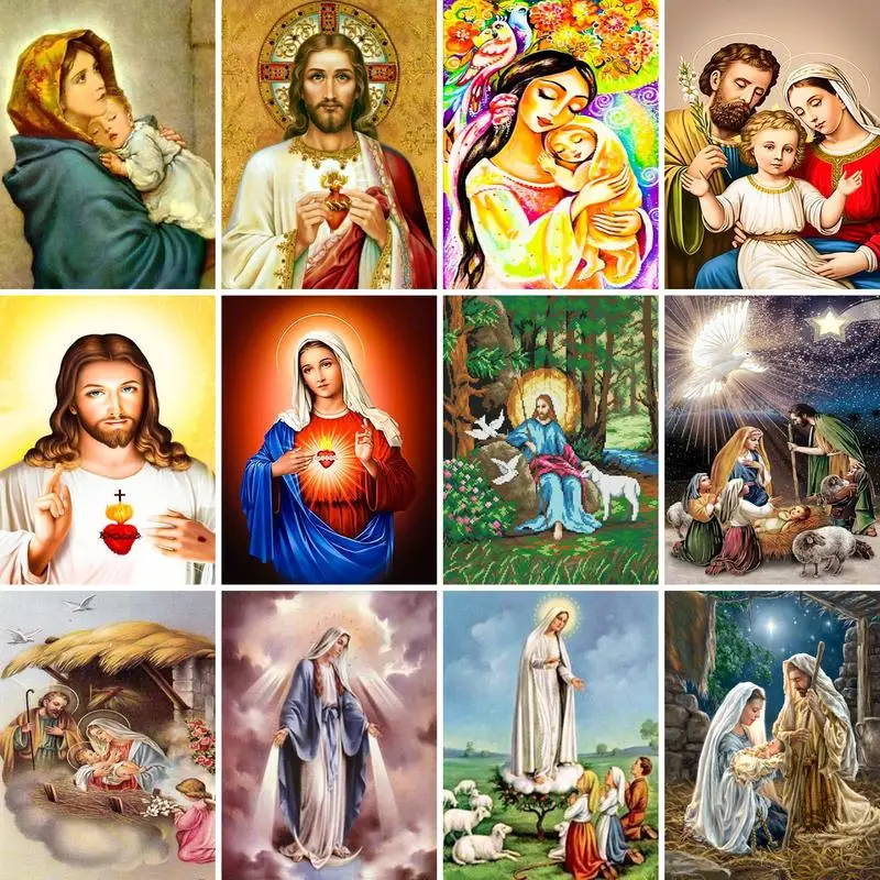 GATYZTORY Full Square/Round Diamond Painting Jesus 5D DIY Diamond Embroidery portrait Cross Stitch Kit Handmade Gift Home Decor
GATYZTORY Full Square/Round Diamond Painting Jesus 5D DIY Diamond Embroidery portrait Cross Stitch Kit Handmade Gift Home Decor