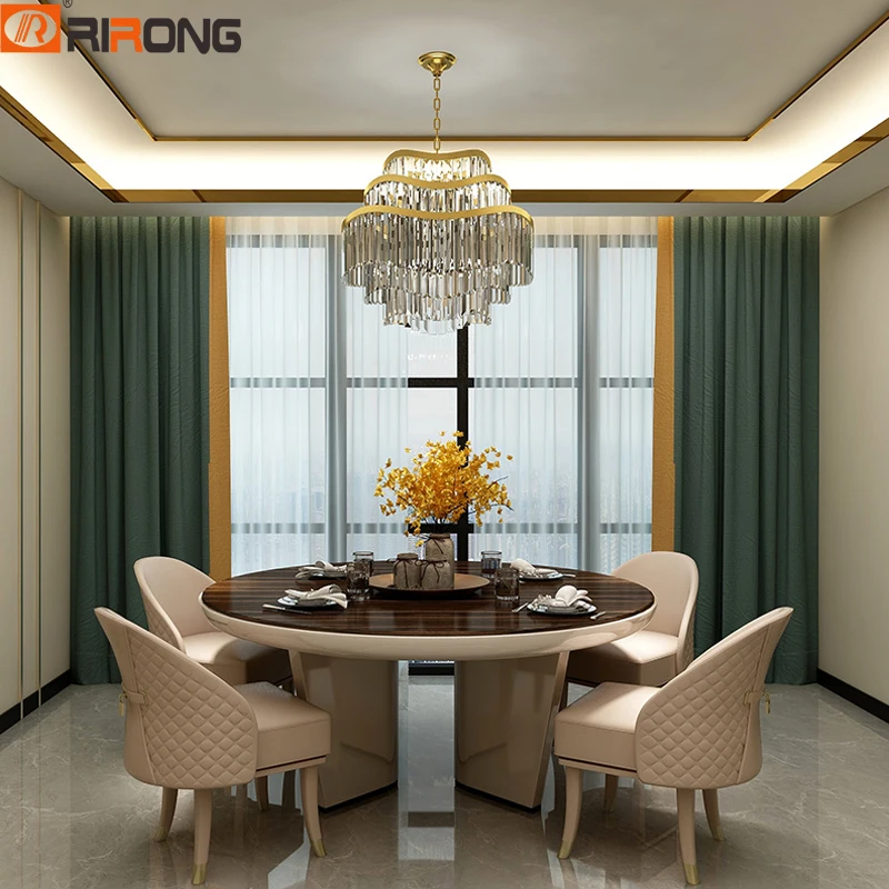 Luxury Italy Design Simple Wooden Home Dining Room Kitchen Furniture Round Dining Table Set
Luxury Italy Design Simple Wooden Home Dining Room Kitchen Furniture Round Dining Table Set