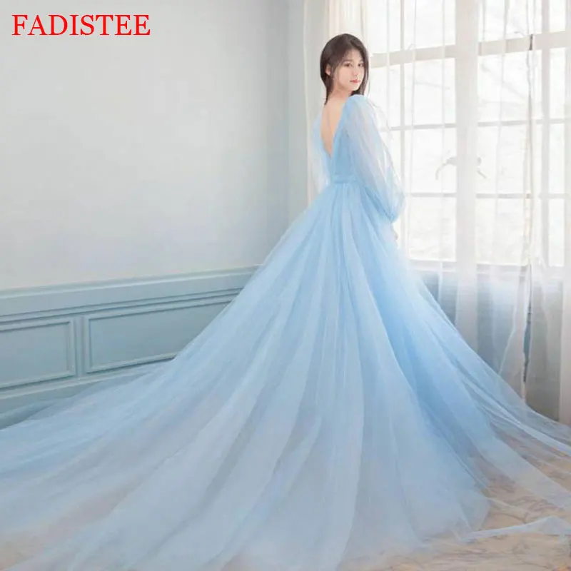New Style Deep V-neck Evening Dresses Long Sleeves Formal Prom Dresses Party Gowns Vestidos De Fiesta
New Style Deep V-neck Evening Dresses Long Sleeves Formal Prom Dresses Party Gowns Vestidos De Fiesta
