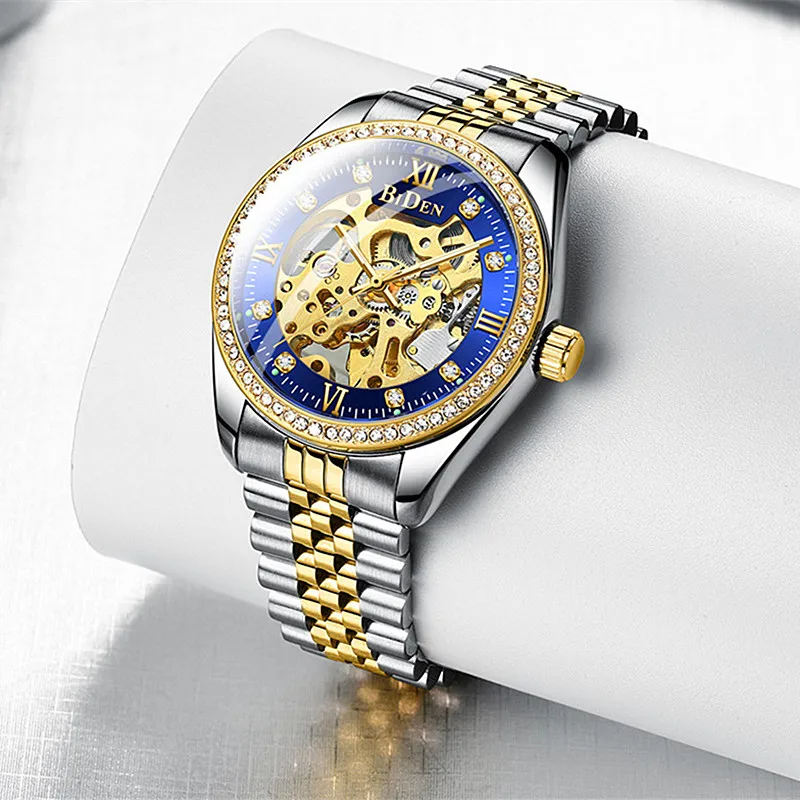 2021 Design New 30mm Men Luxury Diamond Automatic Mechanical Wrist Watch Men Stainless Steel Waterproof Watch Relogio Masculino
2021 Design New 30mm Men Luxury Diamond Automatic Mechanical Wrist Watch Men Stainless Steel Waterproof Watch Relogio Masculino