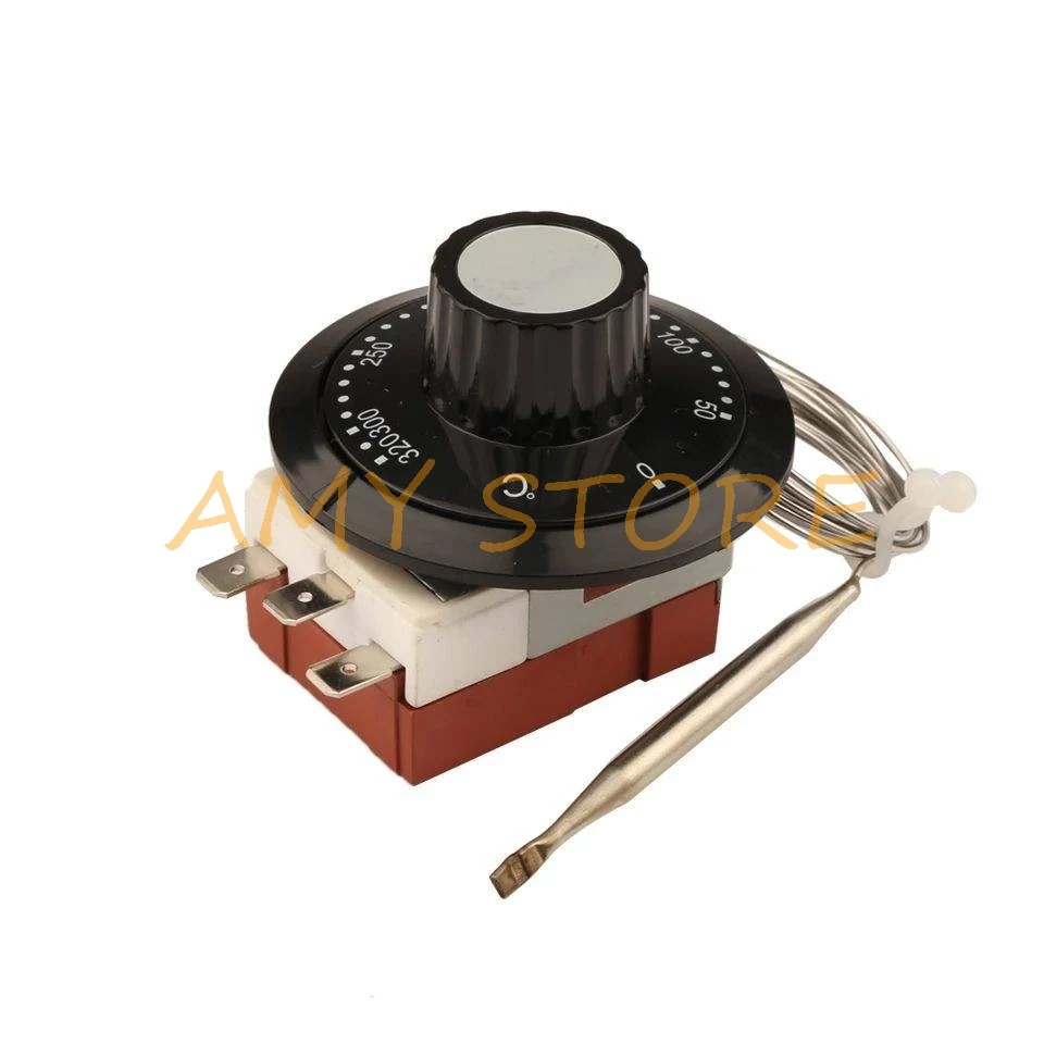 1Pc 250V 20A 3Pin Terminal ProbeTemperature Control Knob Switch Capillary Thermostat 0-40C50C80C90C120C 150C 200C 320C -30C~+30C
1Pc 250V 20A 3Pin Terminal ProbeTemperature Control Knob Switch Capillary Thermostat 0-40C50C80C90C120C 150C 200C 320C -30C~+30C