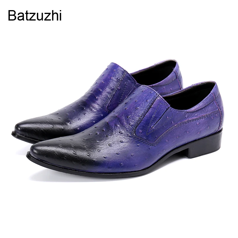 Batzuzhi Italian Style Handmade Men's Shoes Pointed Leather Dress Shoes Men Slip-on Formal Business Footwear, Big Size US6-12
Batzuzhi Italian Style Handmade Men's Shoes Pointed Leather Dress Shoes Men Slip-on Formal Business Footwear, Big Size US6-12