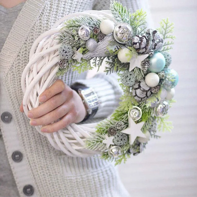 10/20/30Cm White Rattan Ring Wreath Artificial Garland Wedding Home Decor DIY Handmade Craft Accessories Christmas Decorations
10/20/30Cm White Rattan Ring Wreath Artificial Garland Wedding Home Decor DIY Handmade Craft Accessories Christmas Decorations