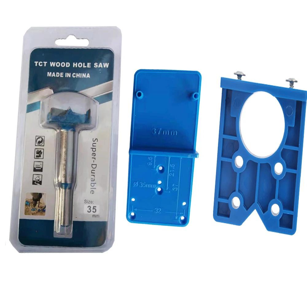 New set 35/40mm Woodworking Hinge Drill Hole Opener Locator Guide Drill Bit Hole Door Cabinets DIY Template Woodworking Tool
New set 35/40mm Woodworking Hinge Drill Hole Opener Locator Guide Drill Bit Hole Door Cabinets DIY Template Woodworking Tool