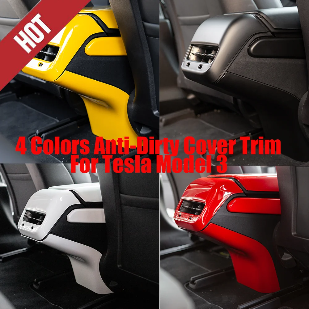 For Tesla Model 3 17-22 Carbon Fiber ABS Rear Air Vent Outlet Anti-Dirty Cover Trim 1Set
For Tesla Model 3 17-22 Carbon Fiber ABS Rear Air Vent Outlet Anti-Dirty Cover Trim 1Set