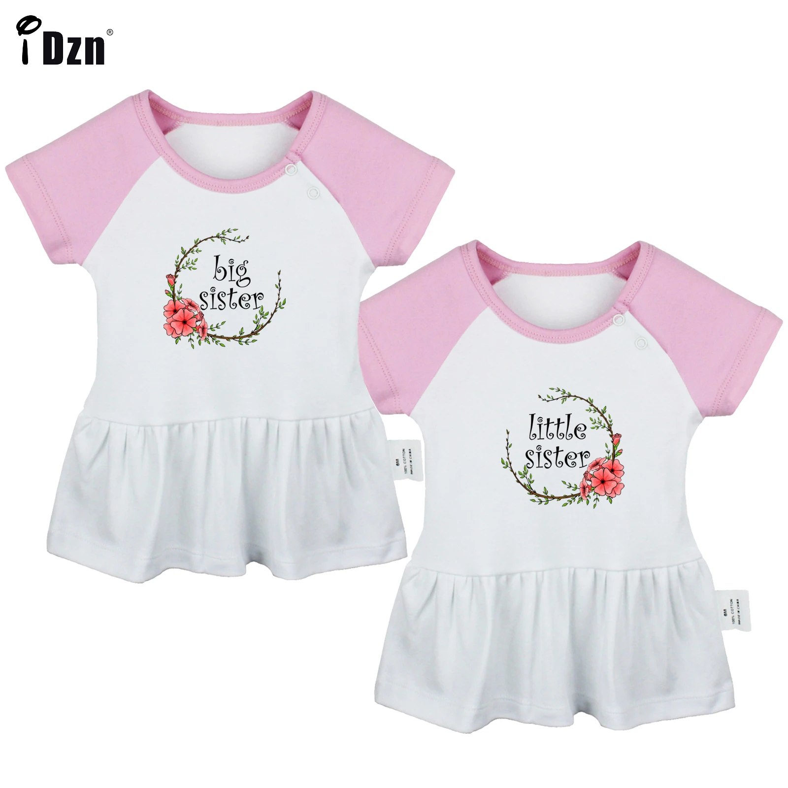 Cute Twins Baby Girls Short Sleeve Dress Newborn Garland Pleated Dresses Little Sister Big Sister Princess Dress Infant Clothes
Cute Twins Baby Girls Short Sleeve Dress Newborn Garland Pleated Dresses Little Sister Big Sister Princess Dress Infant Clothes