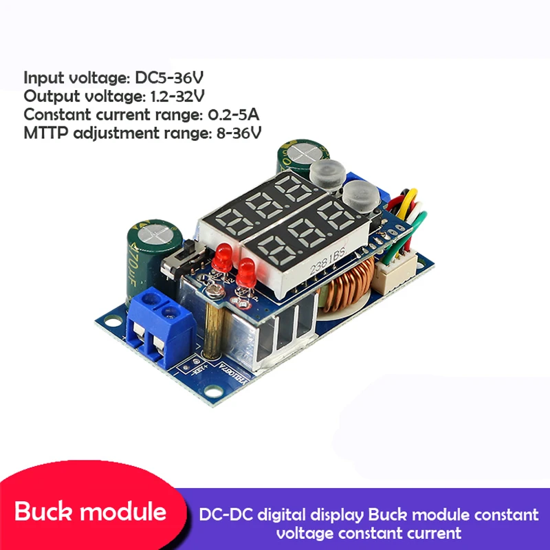 MPPT Solar Controller DC-DC Digital Display Buck Module Constant Voltage and Current Lithium Battery Charging 5A
MPPT Solar Controller DC-DC Digital Display Buck Module Constant Voltage and Current Lithium Battery Charging 5A