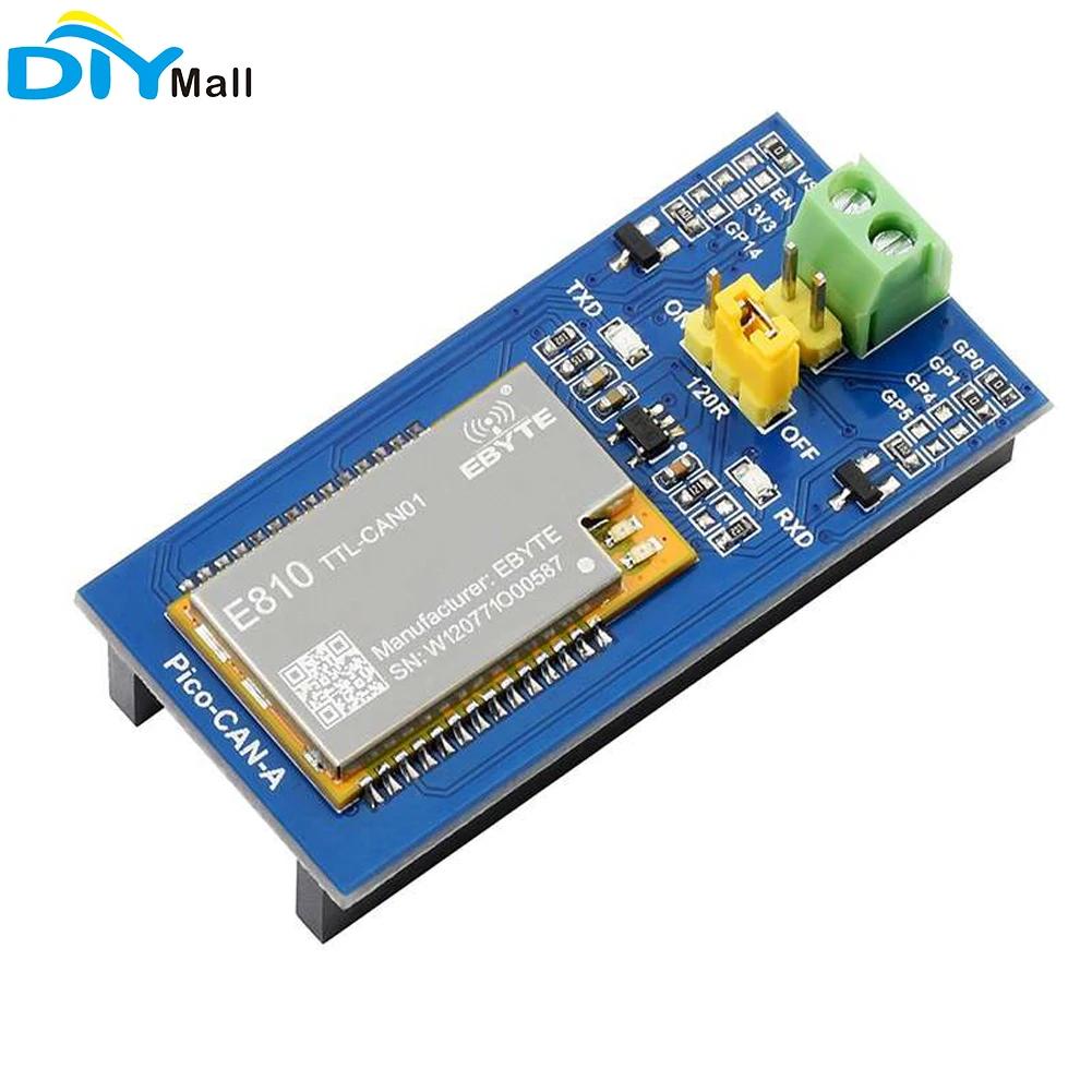 Waveshare CAN Bus Module For Raspberry Pi Pico E810-TTL-CAN01 Module UART to CAN bus Conversion Long Range Communication
Waveshare CAN Bus Module For Raspberry Pi Pico E810-TTL-CAN01 Module UART to CAN bus Conversion Long Range Communication