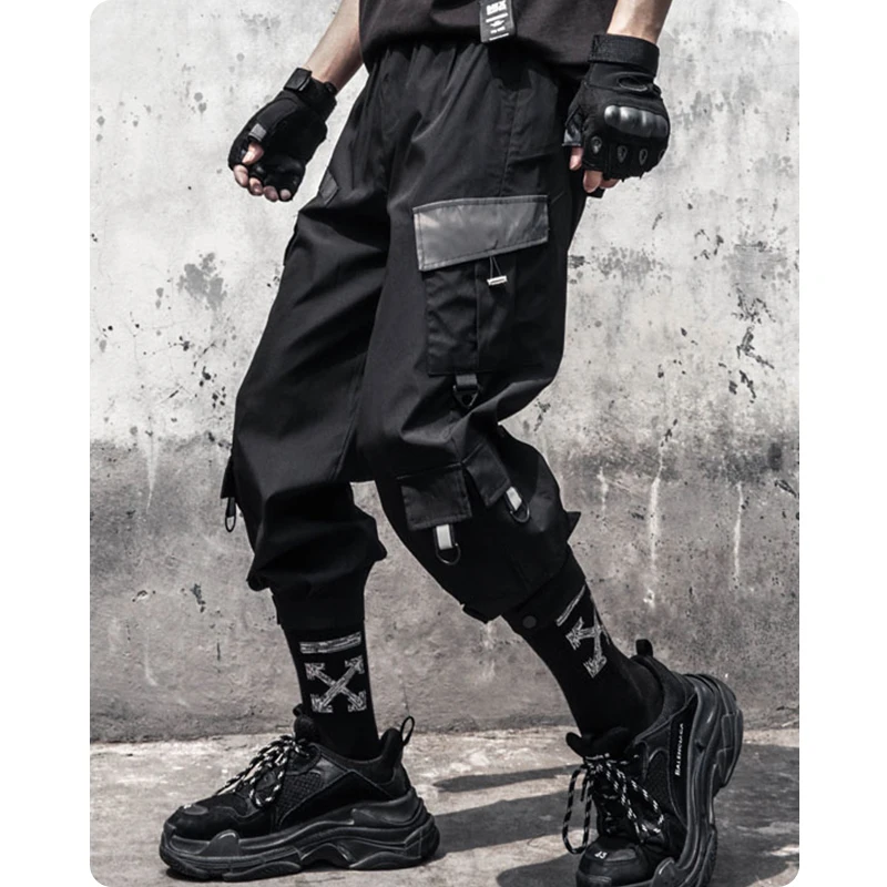 Functional overalls male easy beam foot trousers Japanese harajuku black leisure trousers
Functional overalls male easy beam foot trousers Japanese harajuku black leisure trousers