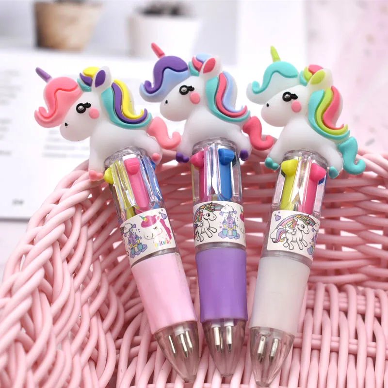 36 pcs/lot Cartoon Unicorn 4 Colors Ballpoint Pen Mini ball pens School Office writing Supplies Stationery Gift
36 pcs/lot Cartoon Unicorn 4 Colors Ballpoint Pen Mini ball pens School Office writing Supplies Stationery Gift