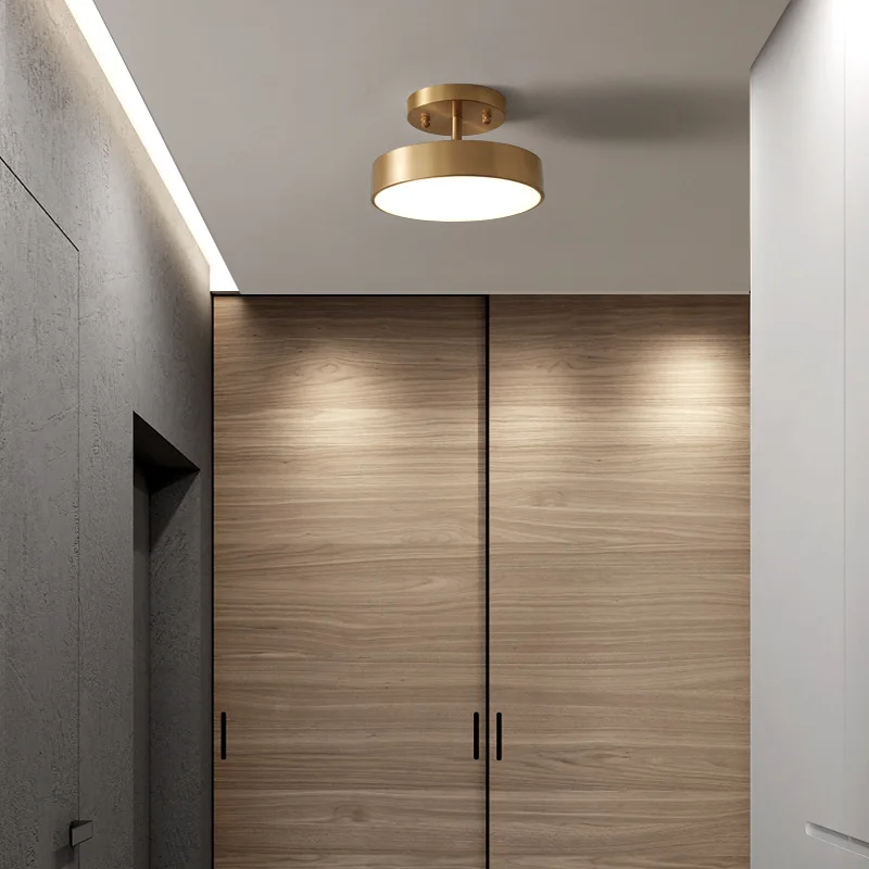 Nordic Aisle Corridor LED Small Ceiling Lamp Entrance Porch Modern Hotel Bedroom Cloakroom Golden Copper Balcony Lighting
Nordic Aisle Corridor LED Small Ceiling Lamp Entrance Porch Modern Hotel Bedroom Cloakroom Golden Copper Balcony Lighting