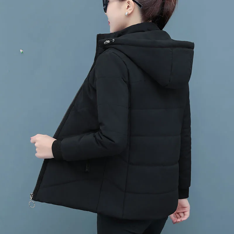 Women Add Velvet Cotton Jacket 2025 New Female Winter Fleece Warm Hood Coat Ladies Down Padded Jackets M- 5XL Coat C
Women Add Velvet Cotton Jacket 2025 New Female Winter Fleece Warm Hood Coat Ladies Down Padded Jackets M- 5XL Coat C