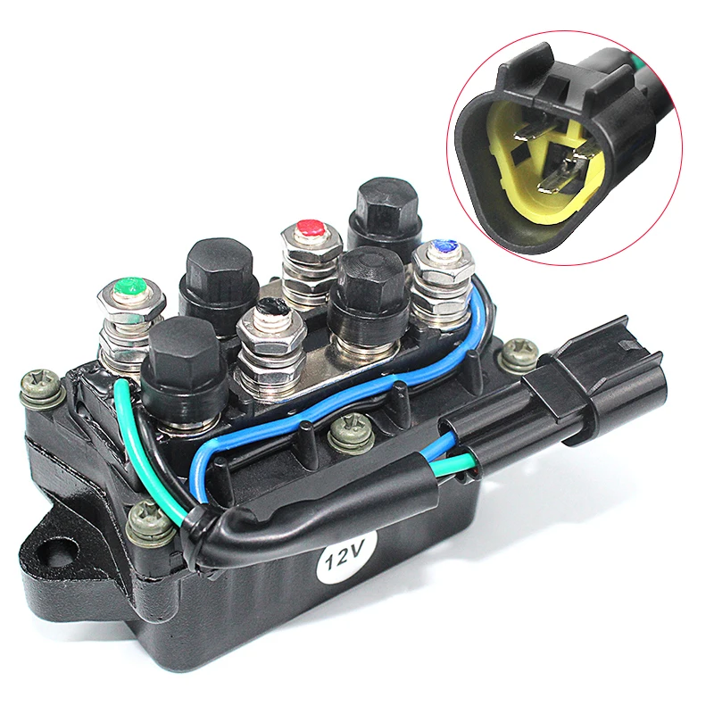 Boat Motor Power Trim Tilt Relay Assy for Yamaha Outboard Engine 61A-81950-01-00 61A-81950-00-00 12V 120A Waterproof
Boat Motor Power Trim Tilt Relay Assy for Yamaha Outboard Engine 61A-81950-01-00 61A-81950-00-00 12V 120A Waterproof