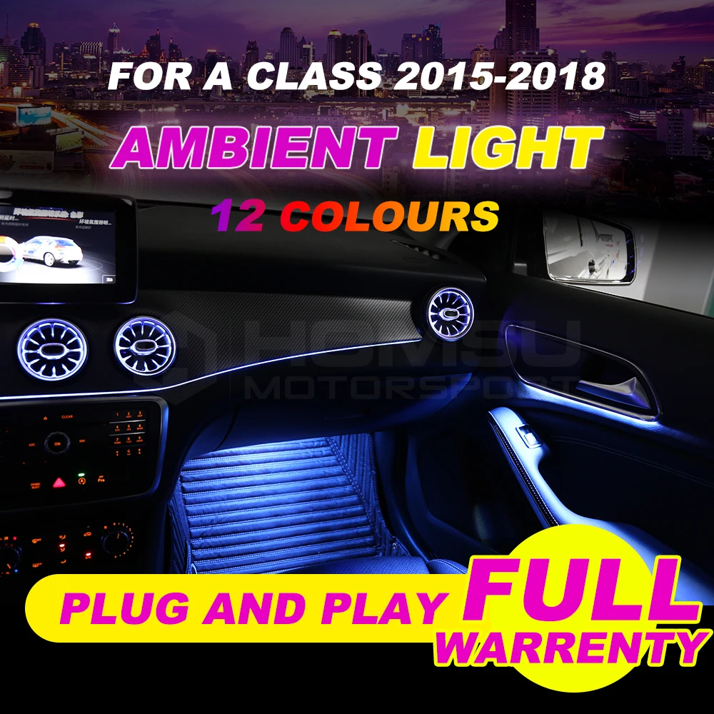 12 colors ambient light For mercedes ben z NEW A class W176 A180 A200 Ambient light interior car accessories 12 colos 2015-2018
12 colors ambient light For mercedes ben z NEW A class W176 A180 A200 Ambient light interior car accessories 12 colos 2015-2018