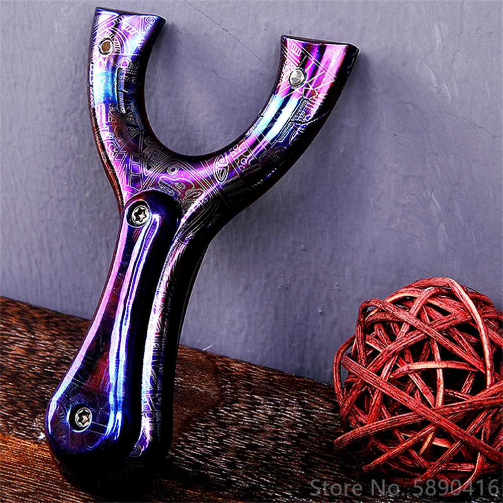 Outdoor Hunting use Titanium alloy Slingshot With Rubber Band Catapult Professional Shooting competition game Slingshot Bow
Outdoor Hunting use Titanium alloy Slingshot With Rubber Band Catapult Professional Shooting competition game Slingshot Bow