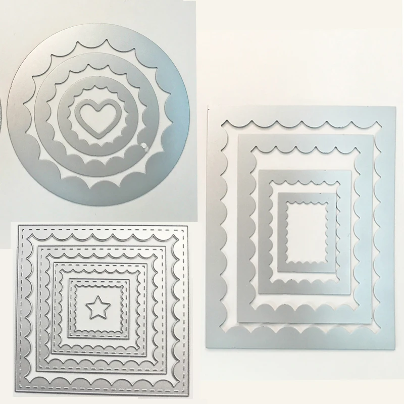 3 kinds Laced Rectangle Square Circle Frame Metal Cutting Dies Set for Scrapbooking DIY Photo Album Card Making Decorative
3 kinds Laced Rectangle Square Circle Frame Metal Cutting Dies Set for Scrapbooking DIY Photo Album Card Making Decorative