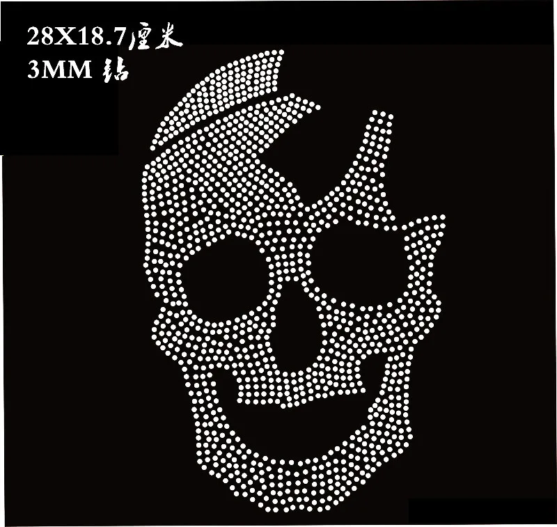 SKull head Applique Iron On Rhinestone Transfer iron on applique patches hot fix rhinestone transfer motifs
SKull head Applique Iron On Rhinestone Transfer iron on applique patches hot fix rhinestone transfer motifs