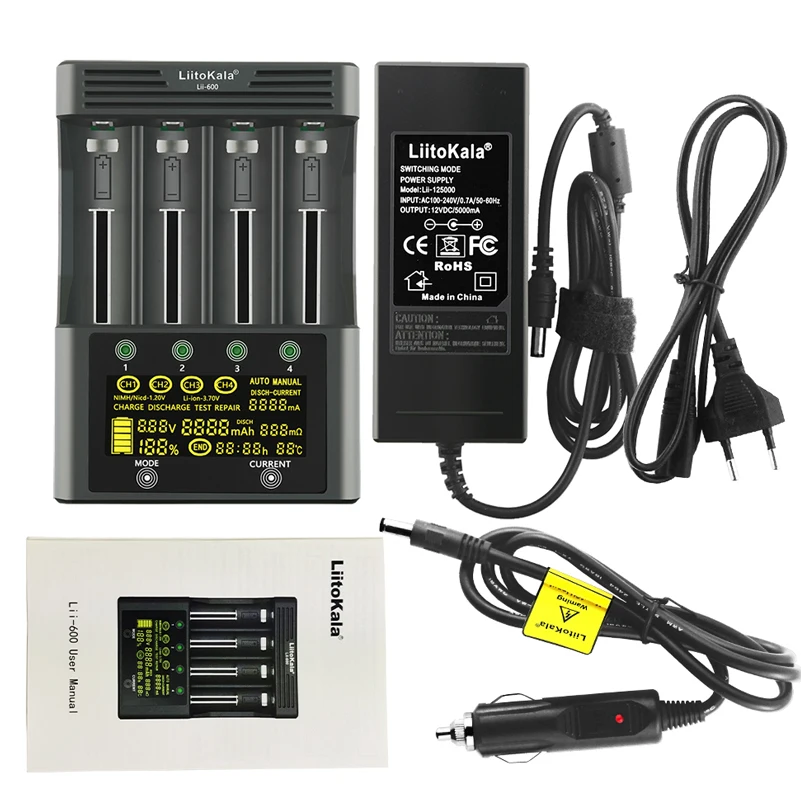 Зарядное устройство LiitoKala lii-500 lii-500S LCD 3,7 V 1,2 V 18650 26650 16340 14500 10440 20700B 18500 с экраном
Зарядное устройство LiitoKala lii-500 lii-500S LCD 3,7 V 1,2 V 18650 26650 16340 14500 10440 20700B 18500 с экраном