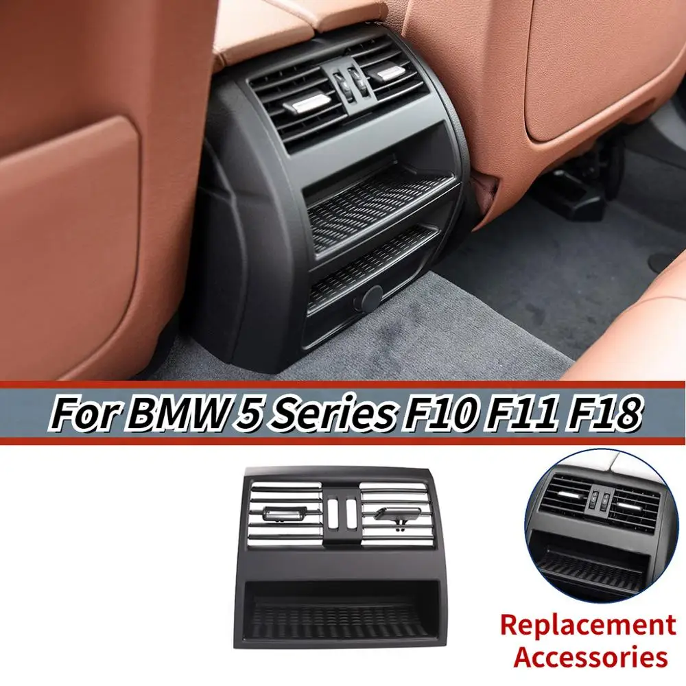 For BMW 5 Series F10 F11 F18 520 523 ABS Black Rear Wind Row Chrome AC Air Conditioning Vent Grille Outlet Panel car Accessories
For BMW 5 Series F10 F11 F18 520 523 ABS Black Rear Wind Row Chrome AC Air Conditioning Vent Grille Outlet Panel car Accessories