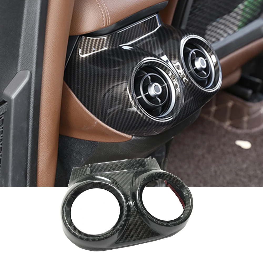 Carbon Fiber Car Air Conditioning Rear Outlet Trim Frame Sticker Auto Tuning Accessories For Alfa Romeo Stelvio 2017-2020
Carbon Fiber Car Air Conditioning Rear Outlet Trim Frame Sticker Auto Tuning Accessories For Alfa Romeo Stelvio 2017-2020