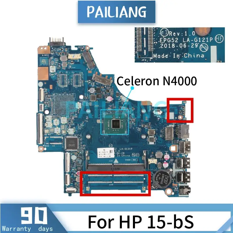Материнская плата для ноутбука HP 15-bS Celeron N4000 SR3S1 LA-G121P DDR4 протестирована
Материнская плата для ноутбука HP 15-bS Celeron N4000 SR3S1 LA-G121P DDR4 протестирована