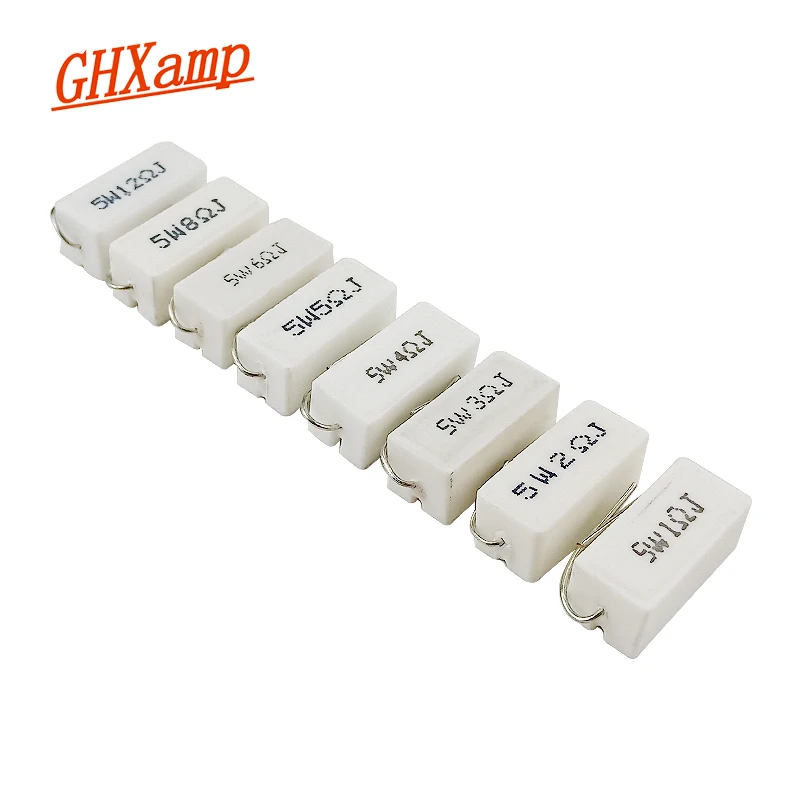 GHXAMP 5W Crossover Cement Resistance Porcelain Shell Wire Wound Resistor 1R 2R 4R 8R 12R Horizontal Audio Crossover Parts 2pcs
GHXAMP 5W Crossover Cement Resistance Porcelain Shell Wire Wound Resistor 1R 2R 4R 8R 12R Horizontal Audio Crossover Parts 2pcs