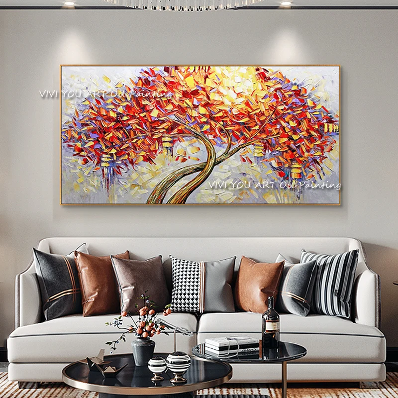 Abstract Orange Golden Tree Canvas Oil Painting Posters 100% Handmade Quadros Art Picture For Living Room Home Decor Cuadros
Abstract Orange Golden Tree Canvas Oil Painting Posters 100% Handmade Quadros Art Picture For Living Room Home Decor Cuadros