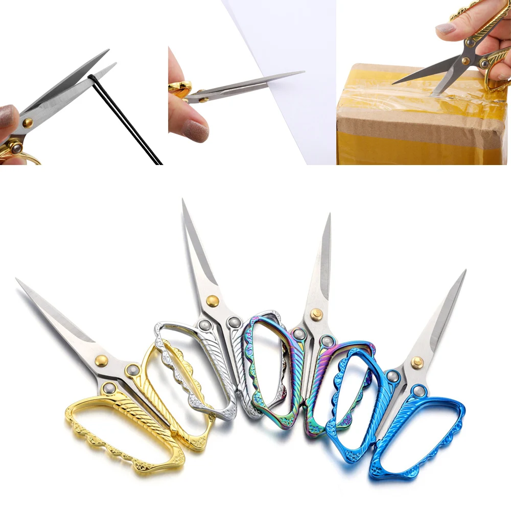 1PC Stainless Steel Detail Shear Sewing Scissors Vintage European Style For Embroidery DIY Jewelry Household Scissors Tools
1PC Stainless Steel Detail Shear Sewing Scissors Vintage European Style For Embroidery DIY Jewelry Household Scissors Tools