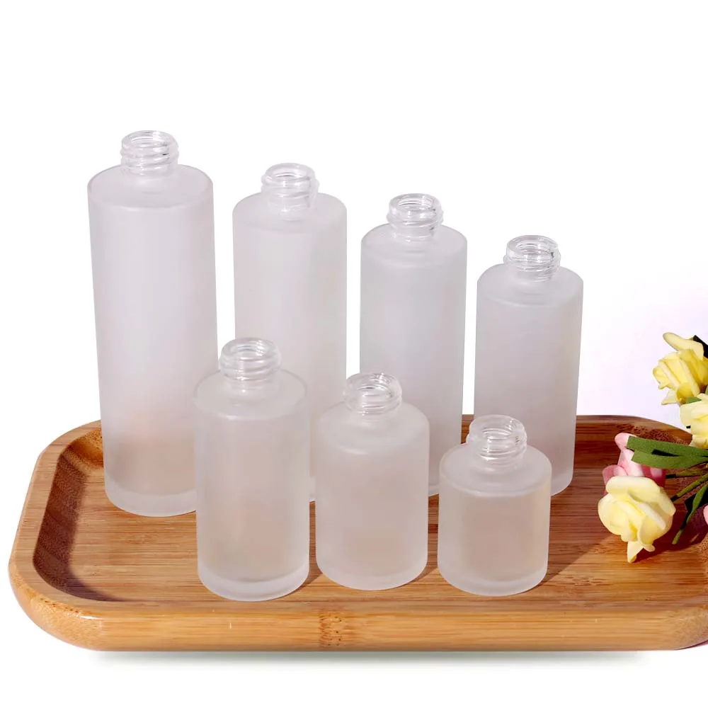 50pcs empty transparent frosted glass bottle cosmetic 20/410 spray perfume lotion packaging container reusable 20/30/50/100ml
50pcs empty transparent frosted glass bottle cosmetic 20/410 spray perfume lotion packaging container reusable 20/30/50/100ml