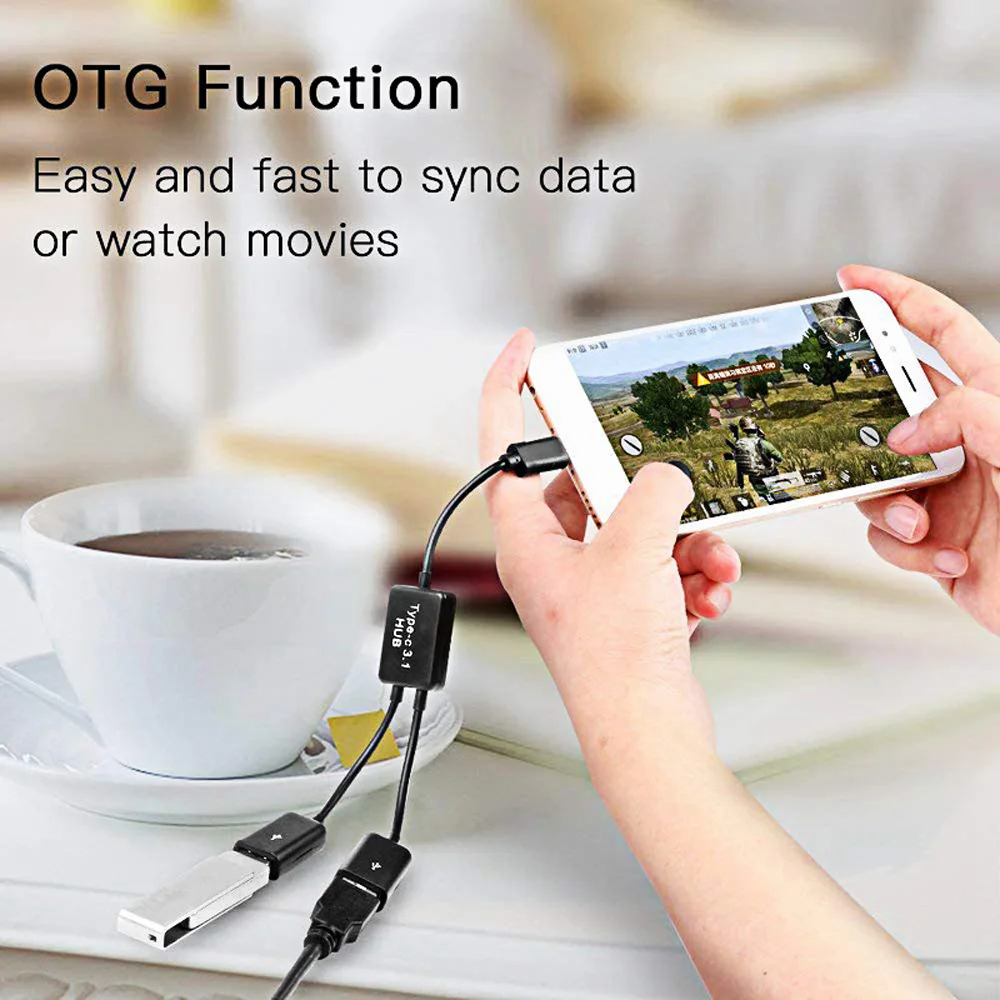 Type C 3.1 to Dual USB OTG Cable Type-C Splitter USB data transfer Converter for mobile phones Tablet Android Mouse Keyboard
Type C 3.1 to Dual USB OTG Cable Type-C Splitter USB data transfer Converter for mobile phones Tablet Android Mouse Keyboard